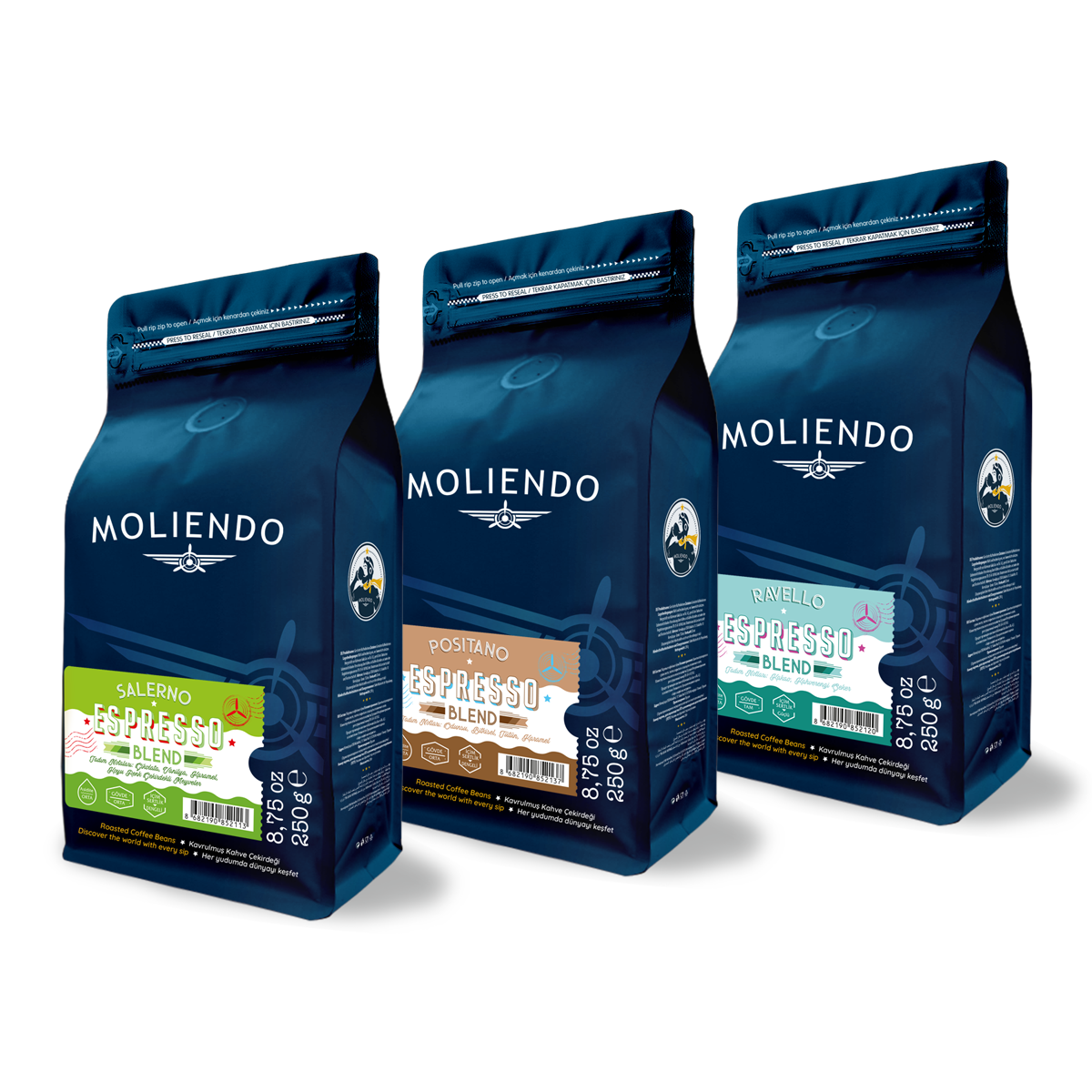 Moliendo Espresso Avantaj Paketi 3x250 gr.