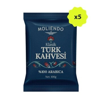 Moliendo Klasik Türk Kahvesi 100 g 5'li Avantaj Paketi