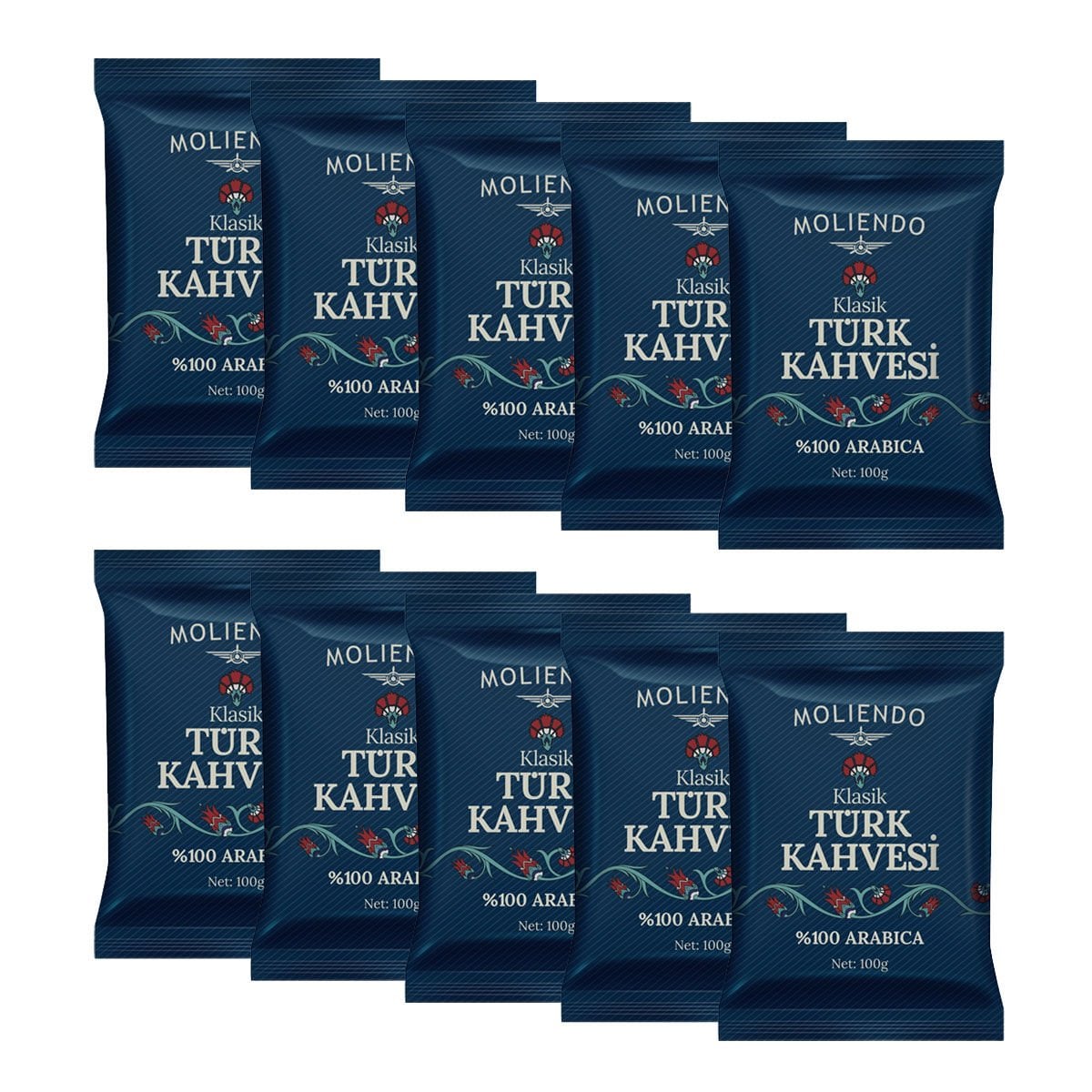 Moliendo Klasik Türk Kahvesi 100 g 10'lu Avantaj Paketi
