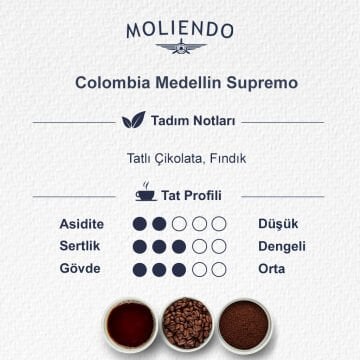 Moliendo Colombia Medellin Avantaj Paketi 2x1000 g