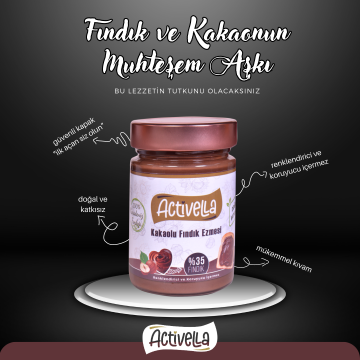 Activella Kakaolu Fındık Ezmesi 330 g %35 Fındıklı
