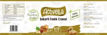 Activella Şekerli Fındık Ezmesi 320 g %70 Fındıklı