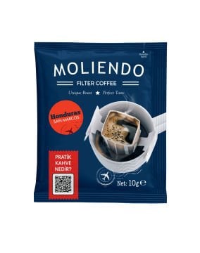 Moliendo Honduras San Marcos SHG Pratik Filtre Kahve Avantaj Paketi 2 x 10 Toplam 20 Adet
