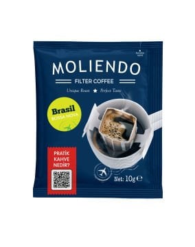 Moliendo Brasil Bossa Nova Pratik Filtre Kahve Avantaj Paketi 2 x 10 Toplam 20 Adet