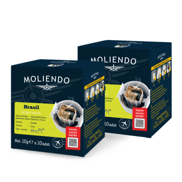 Moliendo Brasil Bossa Nova Pratik Filtre Kahve Avantaj Paketi 2 x 10 Toplam 20 Adet