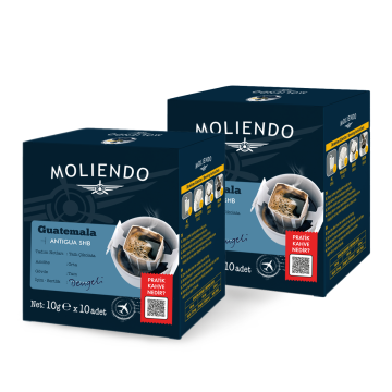 Moliendo Guatemala Antigua Pratik Filtre Kahve Avantaj Paketi 2 x 10 Toplam 20 Adet