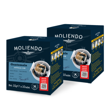 Moliendo Guatemala Antigua Pratik Filtre Kahve Avantaj Paketi 2 x 10 Toplam 20 Adet