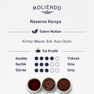 Moliendo Reserve Kenya Micro-Lot Yöresel Kahve