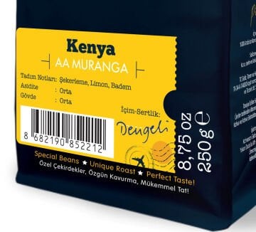 Moliendo Kenya AA Muranga Yöresel Kahve 250 gr.
