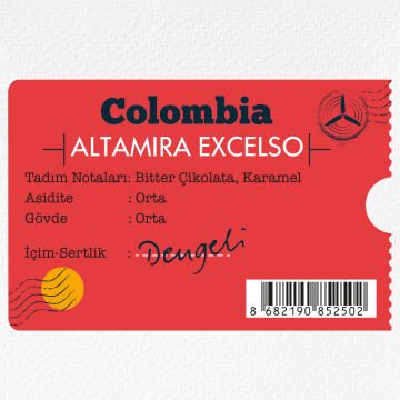 Moliendo Colombia Altamira Excelso Yöresel Kahve 250 gr.