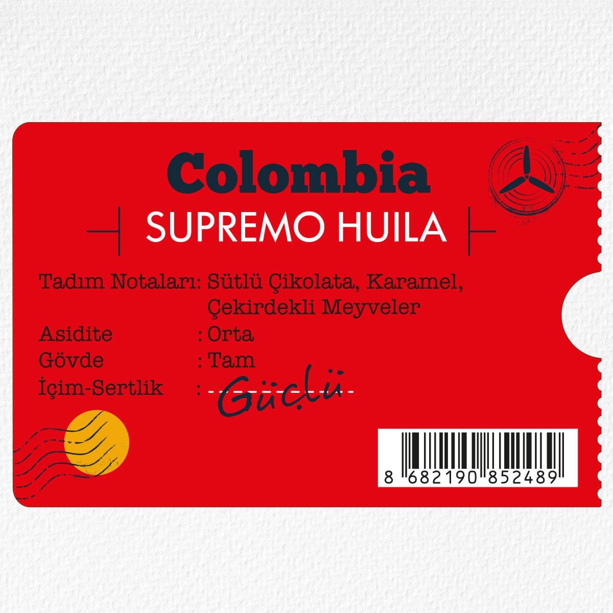 Moliendo Colombia Supremo Huila Yöresel Kahve 250 gr.