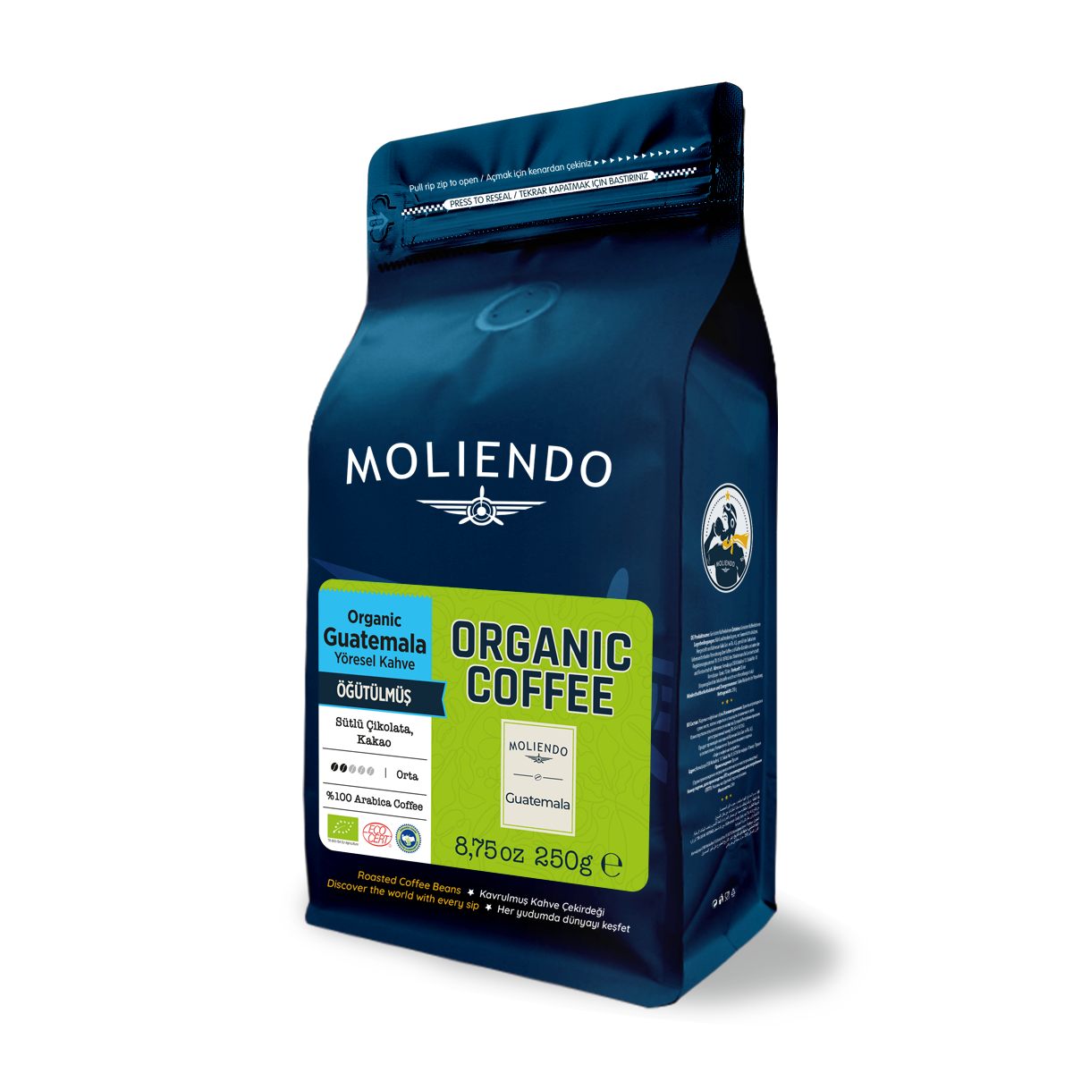 Moliendo Organic Guatemala SHB (Öğütülmüş) Yöresel Kahve 250 g