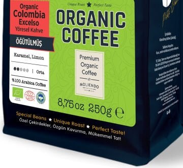 Moliendo Organic Colombia Excelso Yöresel Kahve 250 g (Öğütülmüş)