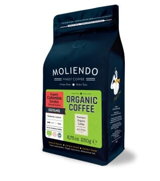 Moliendo Organic Colombia Excelso (Öğütülmüş) Yöresel Kahve 250 g