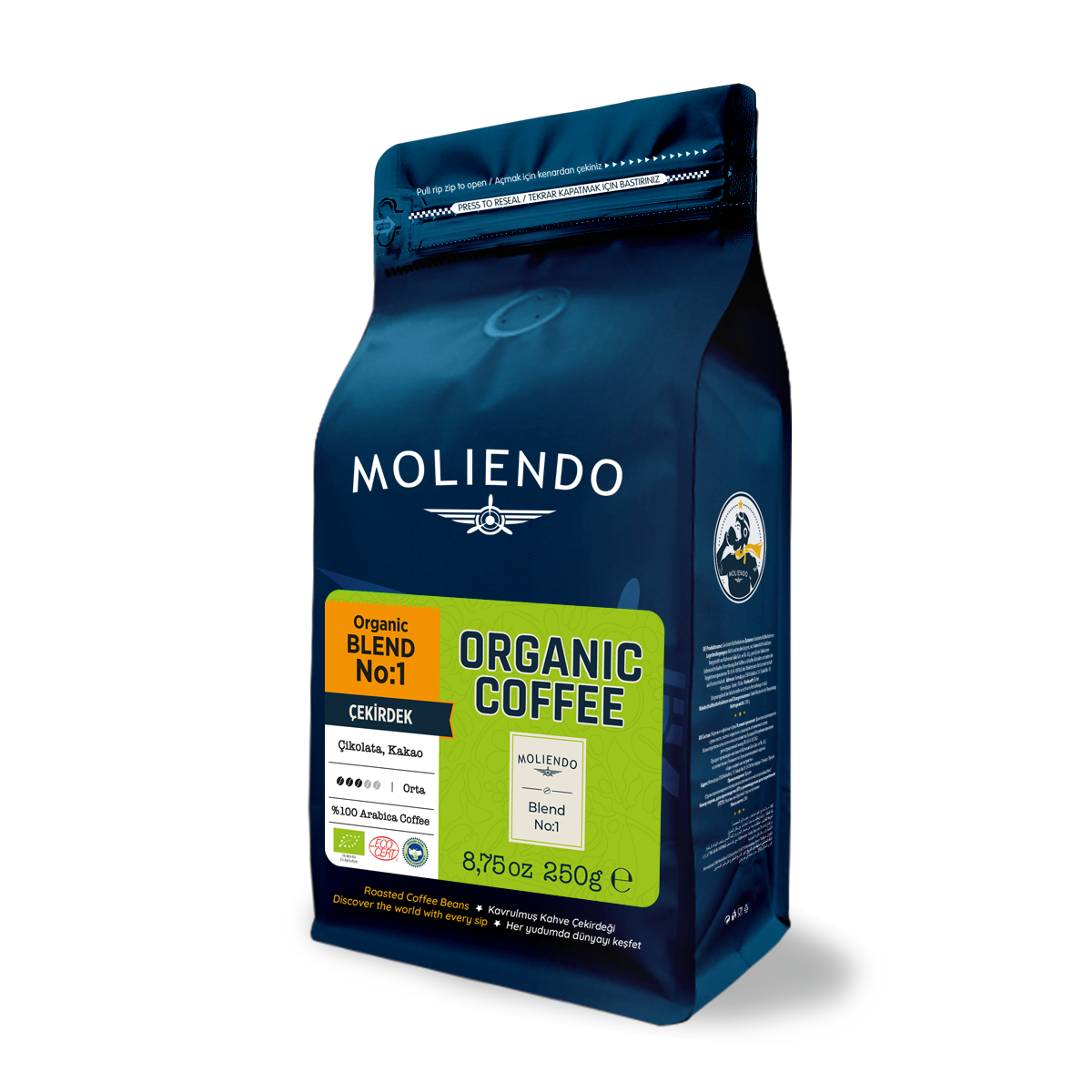 Moliendo Organic Blend No:1 (Çekirdek) Kahve 250 g