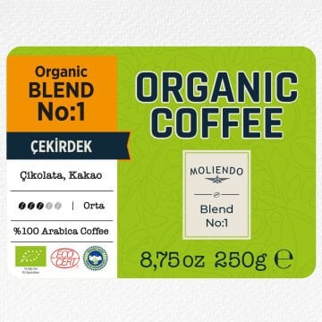 Moliendo Organic Blend No:1 (Çekirdek) Kahve 250 g