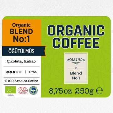 Moliendo Organic Blend No:1 (Öğütülmüş) Kahve 250 g