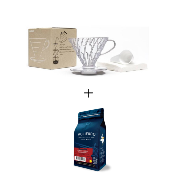 Hario V60 Şeffaf Dripper ve Colombia Supremo Medellin Avantaj Paketi