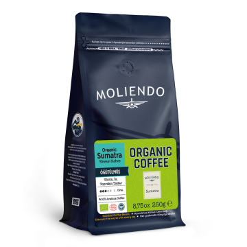 Moliendo Organic Indonesia Sumatra (Öğütülmüş) Yöresel Kahve 250 g 