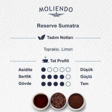 Moliendo Reserve Sumatra Yöresel Kahve 250 g