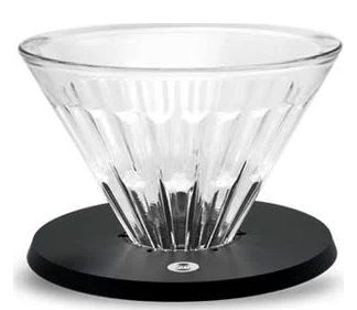 Timemore Cam V60 Dripper Crystal Eye 01 2 Fincan Siyah Tabanlı
