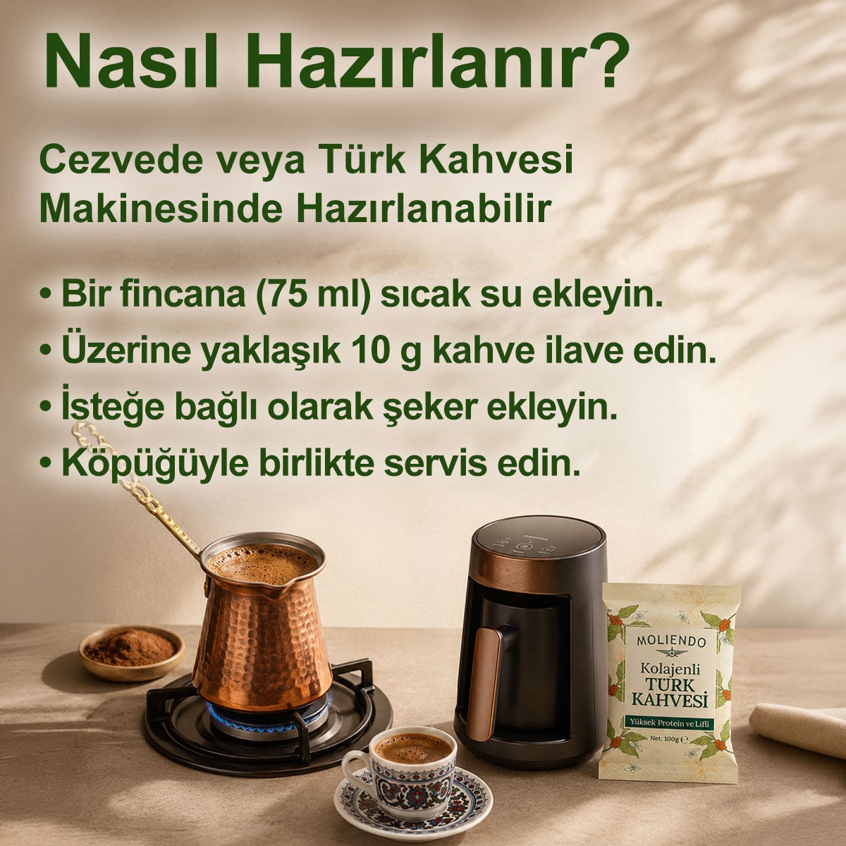 Moliendo Kolajenli Türk Kahvesi 100 g