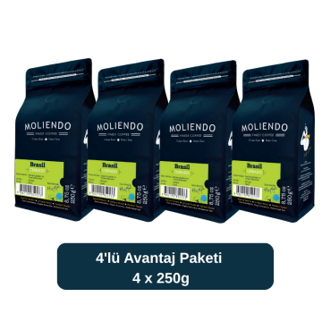 Moliendo Brasil Cerrado Yöresel Kahve 4 X 250 gr.