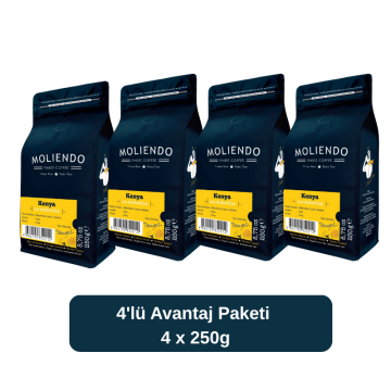 Moliendo Kenya AA Muranga Yöresel Kahve 4 X 250 gr.