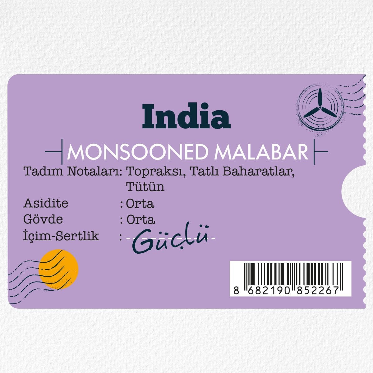 Moliendo India Monsooned Malabar Yöresel Kahve 4 X 250 gr.