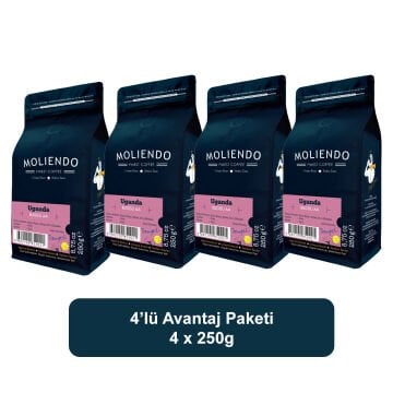 Moliendo Uganda Bugisu AA Yöresel Kahve 4 X 250 gr.