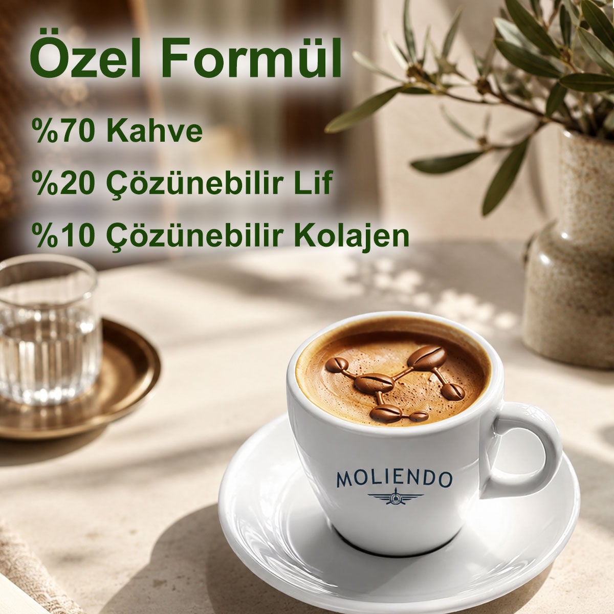 Moliendo Kolajenli Türk Kahvesi 100 g 3'lü Avantaj Paketi