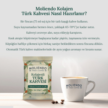 Moliendo Kolajenli Türk Kahvesi 100 g 3'lü Avantaj Paketi