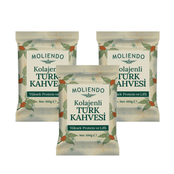 Moliendo Kolajenli Türk Kahvesi 100 g 3'lü Avantaj Paketi