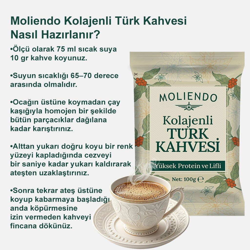 Moliendo Kolajenli Türk Kahvesi 100 g 3'lü Avantaj Paketi