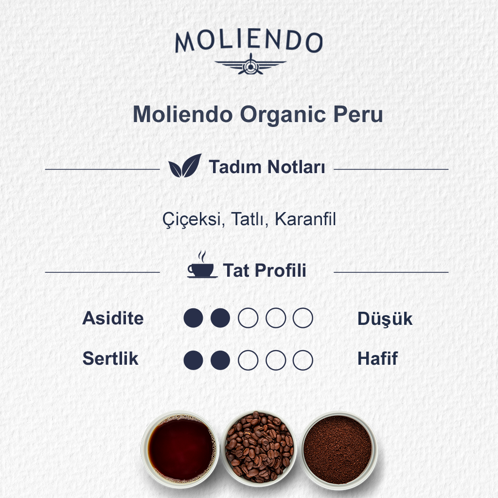 Moliendo Organic Peru (Çekirdek) Yöresel Kahve 250 g