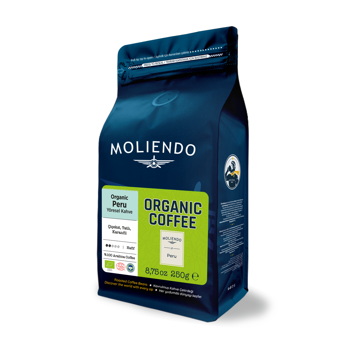 Moliendo Organic Peru (Çekirdek) Yöresel Kahve 250 g