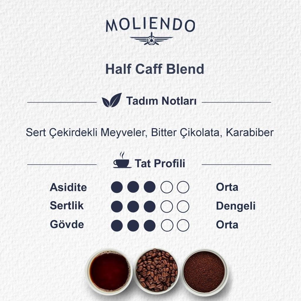 Moliendo Half Caff %50 Kafeinli Blend Kahve 250 g