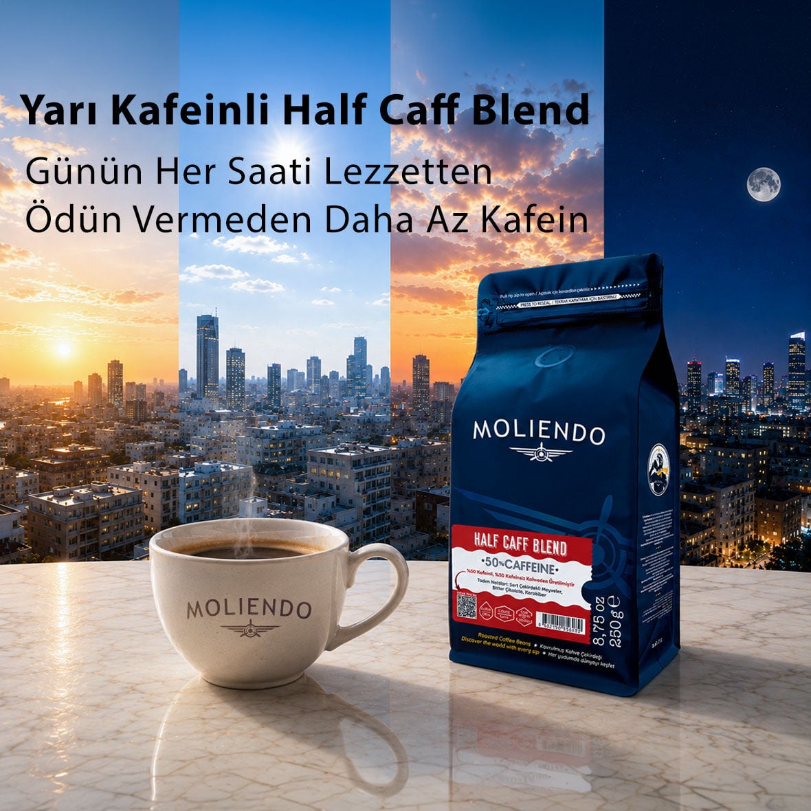 Moliendo Half Caff %50 Kafeinli Blend Kahve 250 g