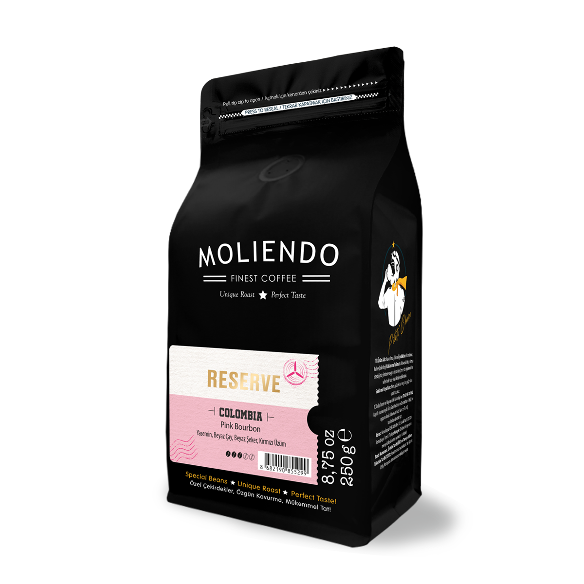 Moliendo Reserve Colombia Pink Bourbon Yöresel Kahve 250 g