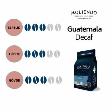 Moliendo Guatemala Decaf (Kafeinsiz) Yöresel Kahve 250 gr.