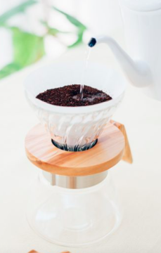 Hario V60 02 Cam Dripper Olive Wood