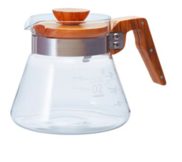 Hario V60 02 Kahve Servis Sürahisi Olive Wood 600 ml