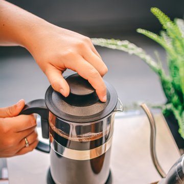 Grosche Zurich French Press Siyah 8 Cup 1000 ml