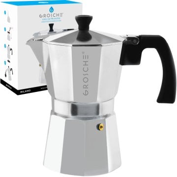Grosche Milano Moka Pot Gümüş 6 Cup 275 ml