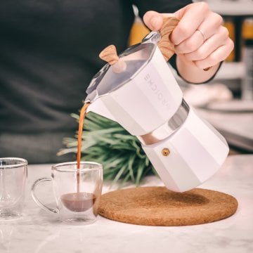 Grosche Milano Moka Pot Beyaz 6 Cup 275 ml