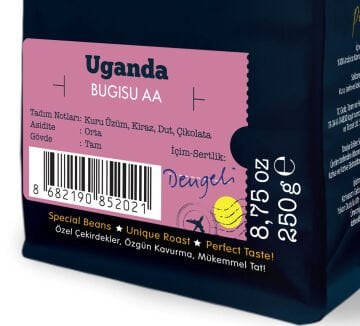 Moliendo Uganda Bugisu AA Yöresel Kahve 4 X 250 gr.